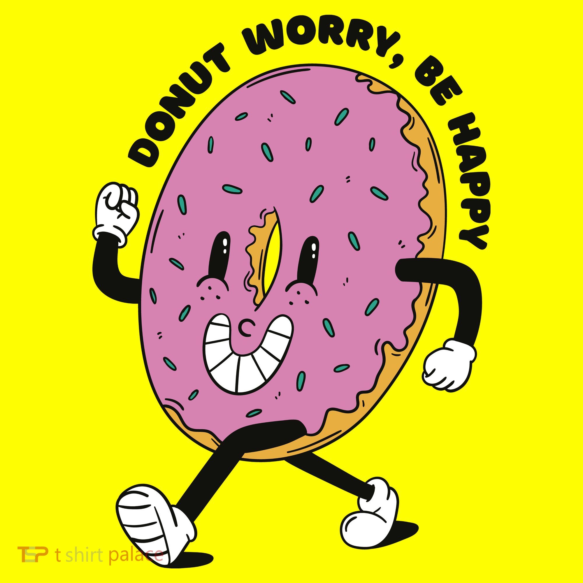 Donut Worry Be Happy Positive Hat