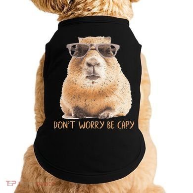Dont Worry Be Capy Capybara Doggie Tank
