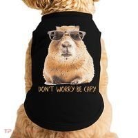 Dont Worry Be Capy Capybara Doggie Tank thumb 0