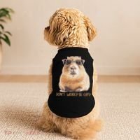 Dont Worry Be Capy Capybara Doggie Tank thumb 2