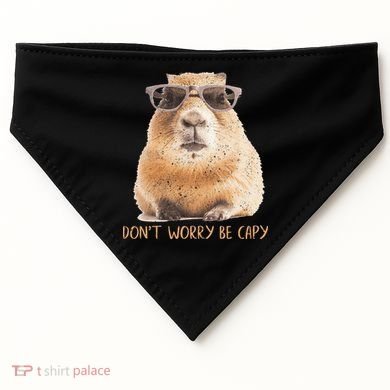 Dont Worry Be Capy Capybara USA-Made Doggie Bandana