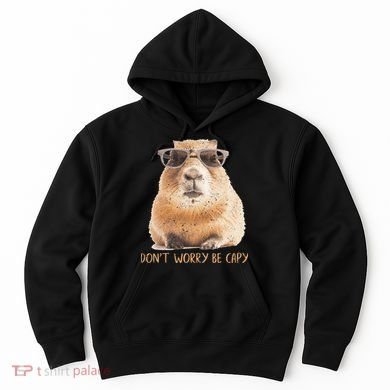 Dont Worry Be Capy Capybara Hoodie