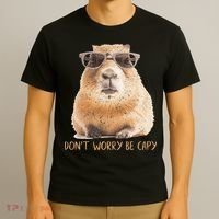 Dont Worry Be Capy Capybara T-Shirt thumb 3