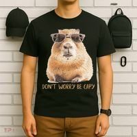 Dont Worry Be Capy Capybara T-Shirt thumb 6