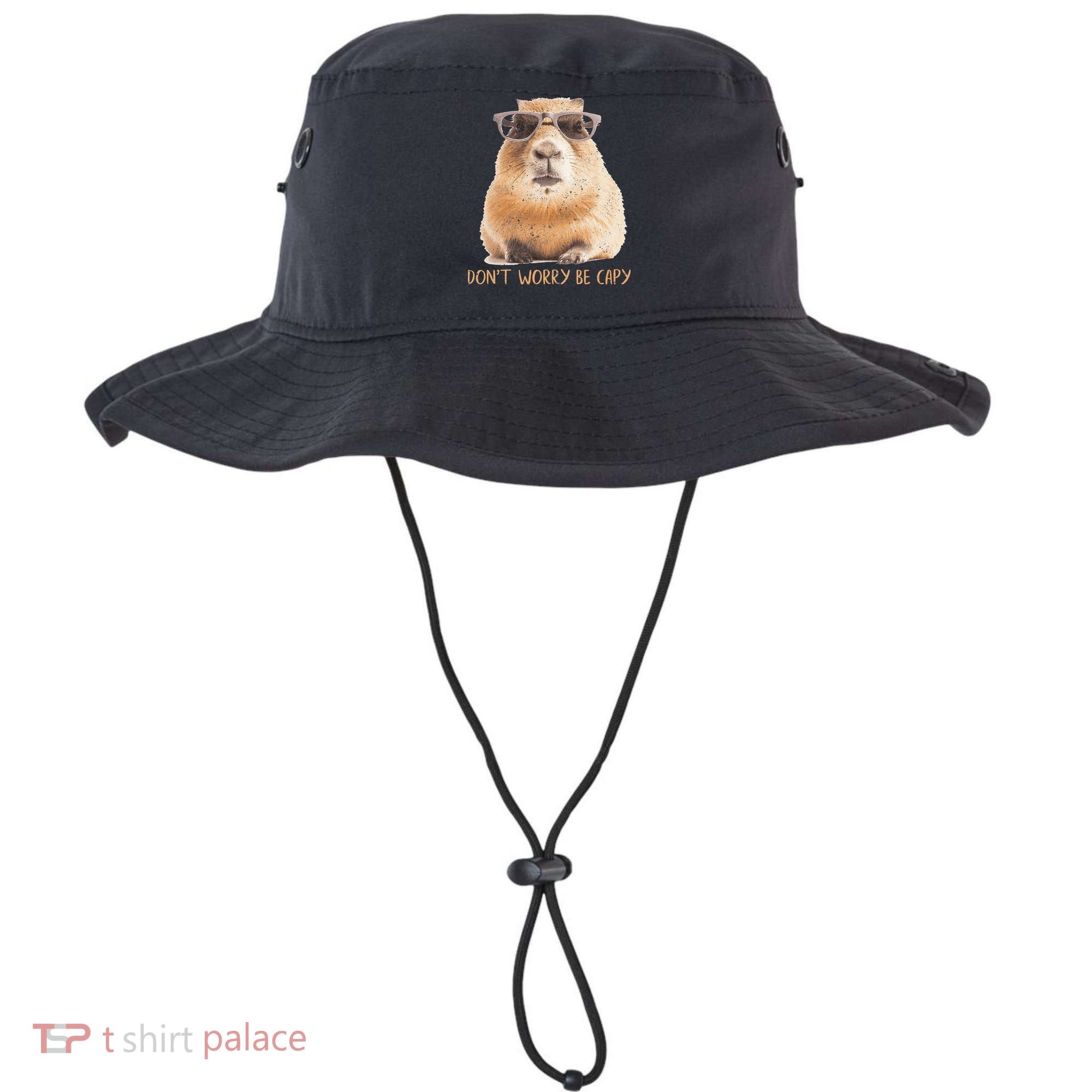 Dont Worry Be Capy Capybara Bucket Hat