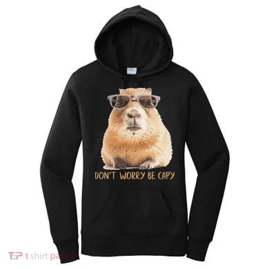 Dont Worry Be Capy Capybara Women's Hoodie
