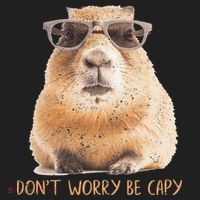 Dont Worry Be Capy Capybara Tumbler thumb 3