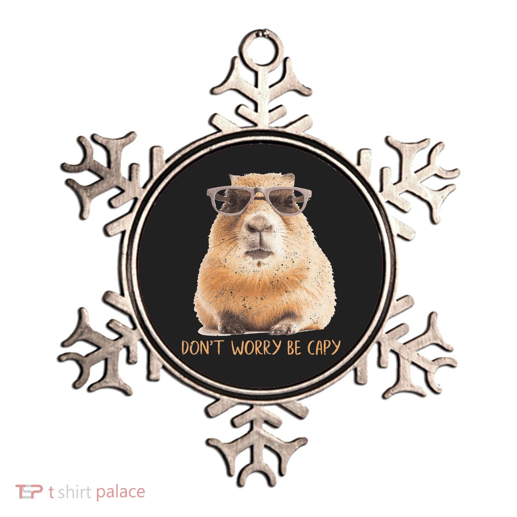 Dont Worry Be Capy Capybara Ornament