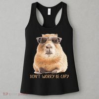 Dont Worry Be Capy Capybara Women's Tank Top thumb 3