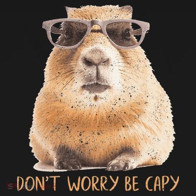Dont Worry Be Capy Capybara Toddler Hoodie