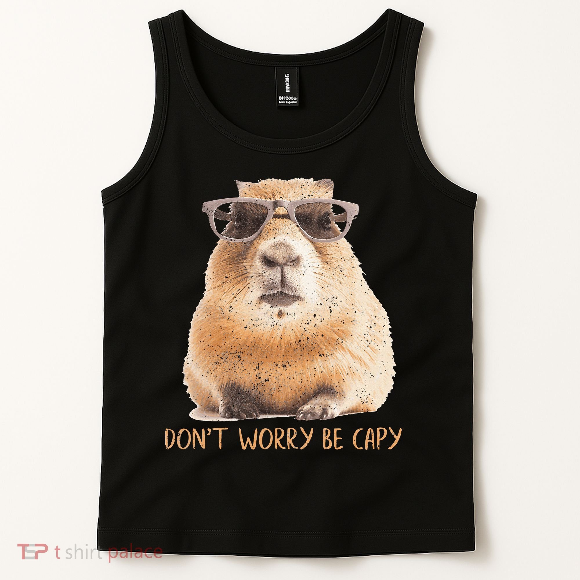 Dont Worry Be Capy Capybara Tank Top
