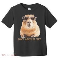 Dont Worry Be Capy Capybara Toddler T-Shirt thumb 0