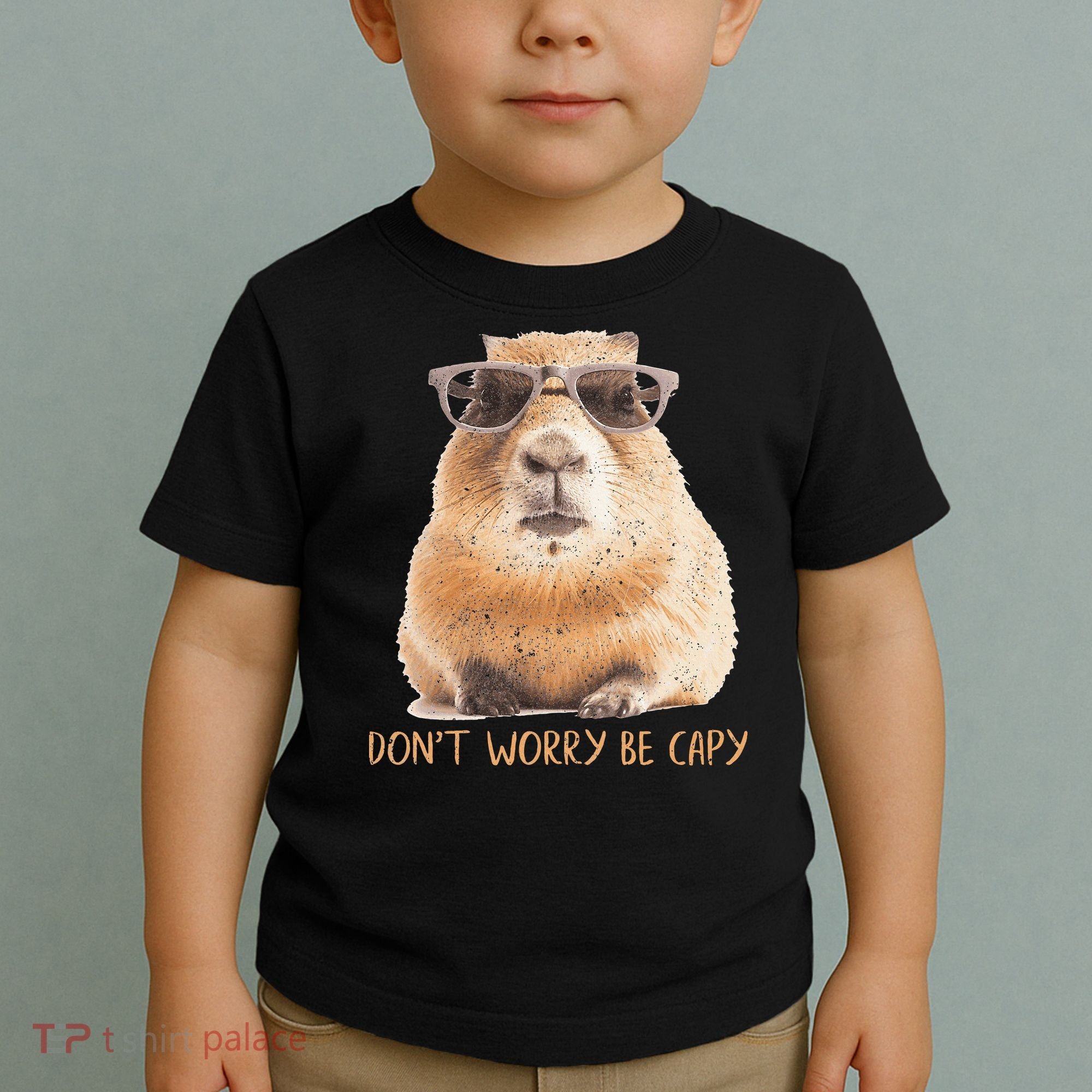 Dont Worry Be Capy Capybara Toddler T-Shirt