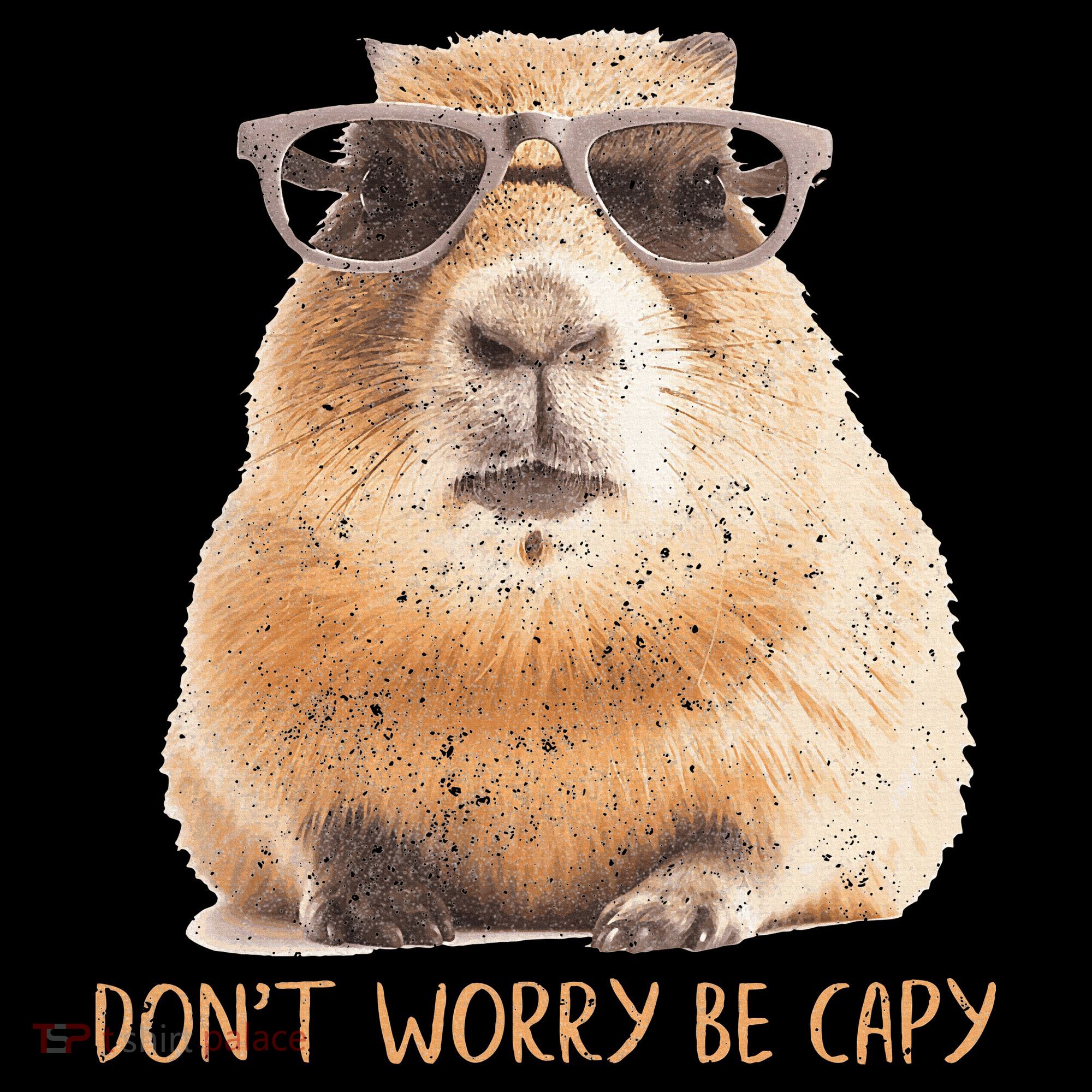 Dont Worry Be Capy Capybara Women's Long Sleeve Shirt