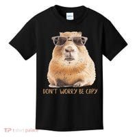 Dont Worry Be Capy Capybara Kids T-Shirt thumb 0