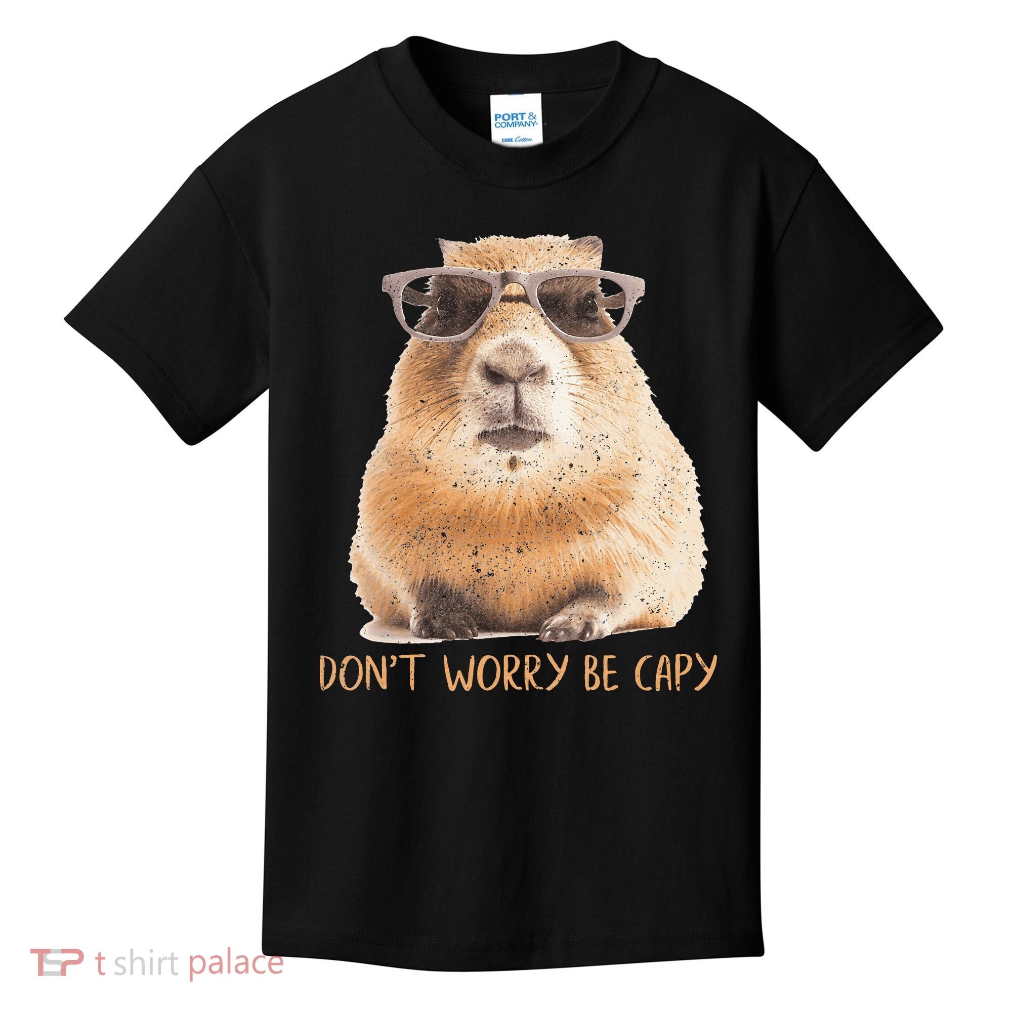 Dont Worry Be Capy Capybara Kids T-Shirt
