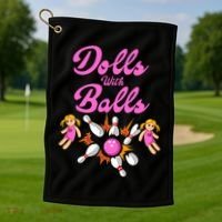 Dolls With Balls Golf Towel thumb 1