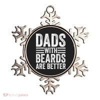 Dads With Beards Are Better Funny Bearded Dad Ornament thumb 0