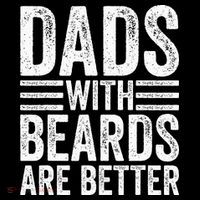 Dads With Beards Are Better Funny Bearded Dad Ornament thumb 1