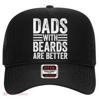 Dads With Beards Are Better Funny Bearded Dad Hat thumb 0