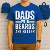 Dads With Beards Are Better Funny Bearded Dad T-Shirt thumb 6