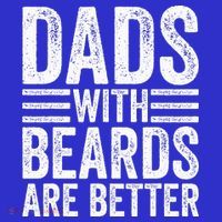 Dads With Beards Are Better Funny Bearded Dad Mousepad thumb 1