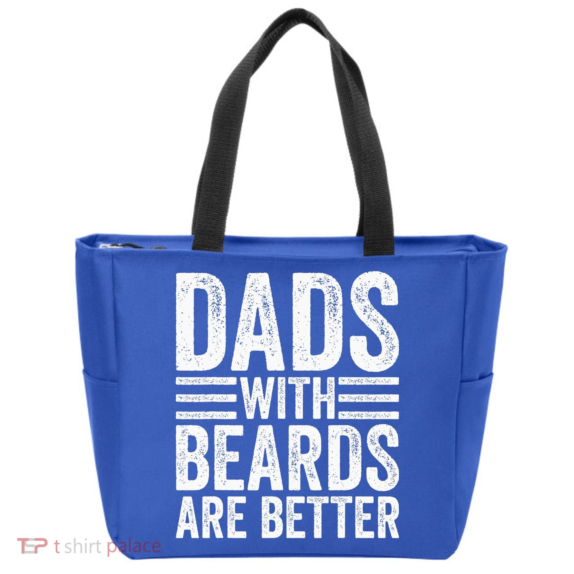 Dads With Beards Are Better Funny Bearded Dad Tote Bag