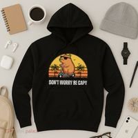 Don’T Worry Be Capy Cute Capybara Hoodie thumb 3