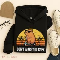 Don’T Worry Be Capy Cute Capybara Hoodie thumb 4