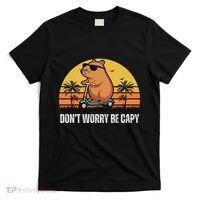 Don’T Worry Be Capy Cute Capybara T-Shirt thumb 0