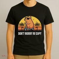 Don’T Worry Be Capy Cute Capybara T-Shirt thumb 3