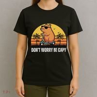 Don’T Worry Be Capy Cute Capybara T-Shirt thumb 4