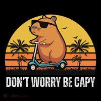 Don’T Worry Be Capy Cute Capybara Backpack thumb 2