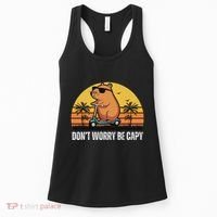 Don’T Worry Be Capy Cute Capybara Women's Tank Top thumb 0