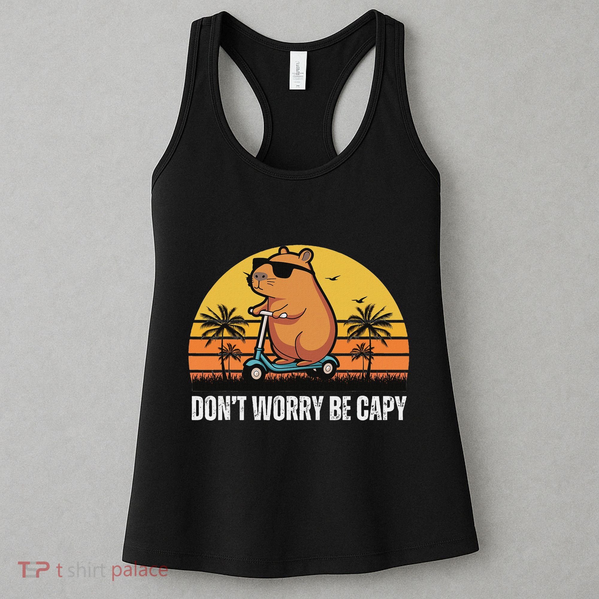 Don’T Worry Be Capy Cute Capybara Women's Tank Top