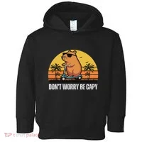 Don’T Worry Be Capy Cute Capybara Toddler Hoodie thumb 0