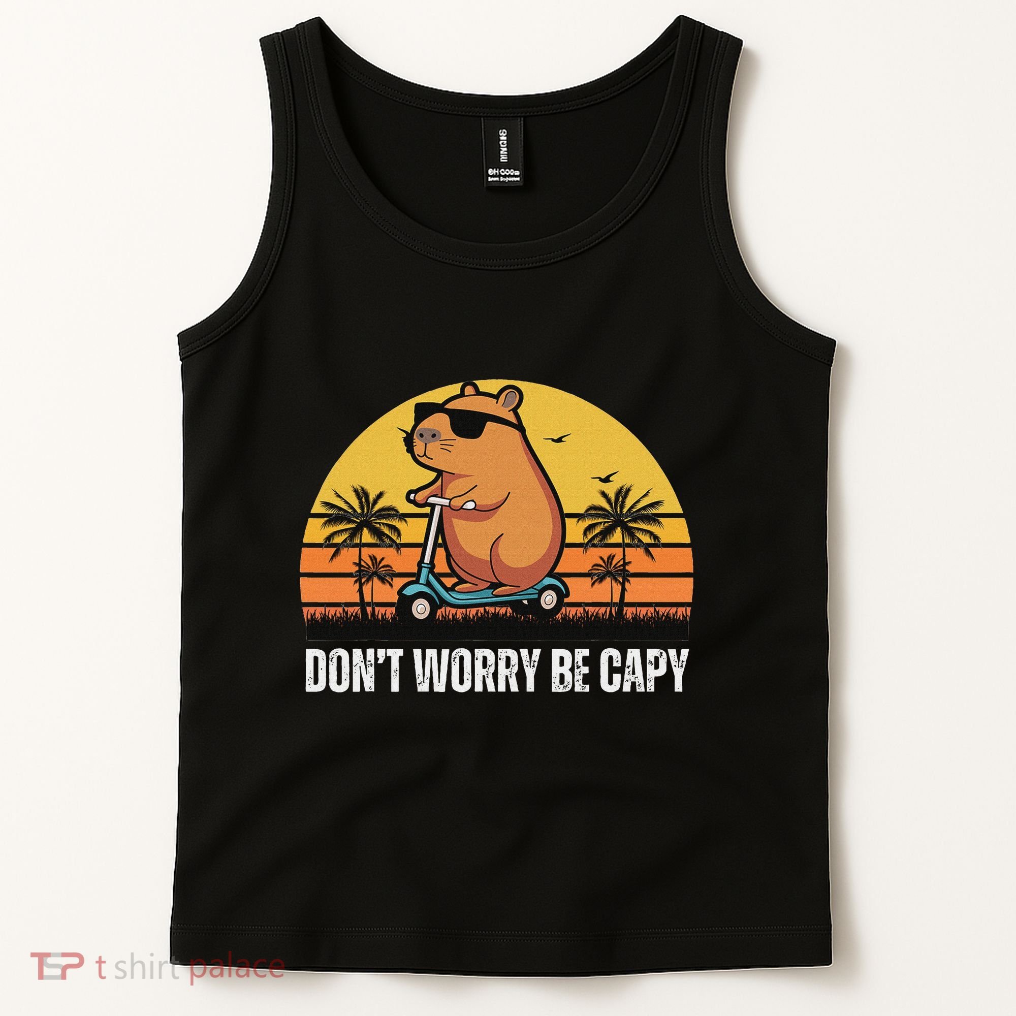 Don’T Worry Be Capy Cute Capybara Tank Top
