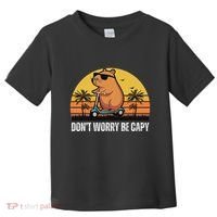 Don’T Worry Be Capy Cute Capybara Toddler T-Shirt thumb 0