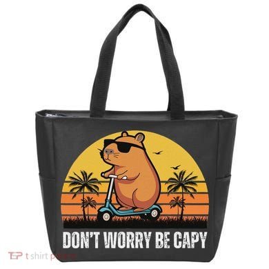 Don’T Worry Be Capy Cute Capybara Tote Bag