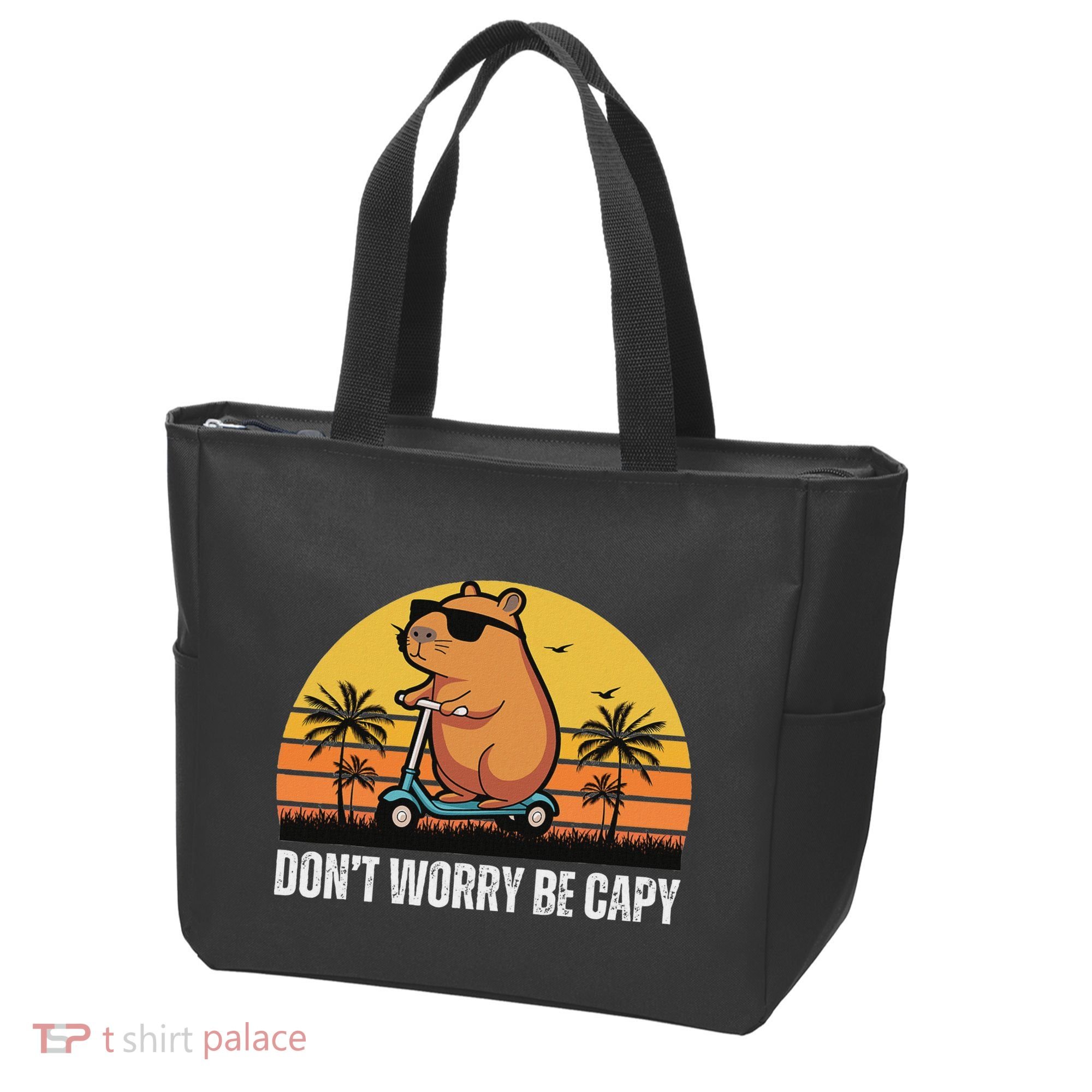 Don’T Worry Be Capy Cute Capybara Tote Bag