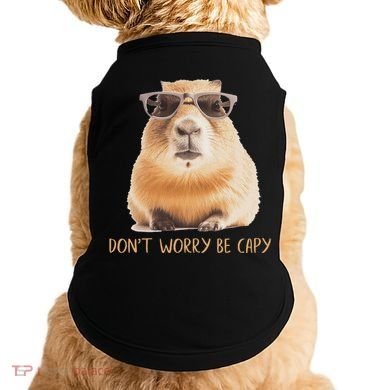 DonT Worry Be Capy Capybara Doggie Tank