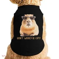 DonT Worry Be Capy Capybara Doggie Tank thumb 0