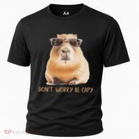 DonT Worry Be Capy Capybara Cooling Performance Crew T-Shirt thumb 0