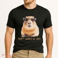 DonT Worry Be Capy Capybara Cooling Performance Crew T-Shirt thumb 2