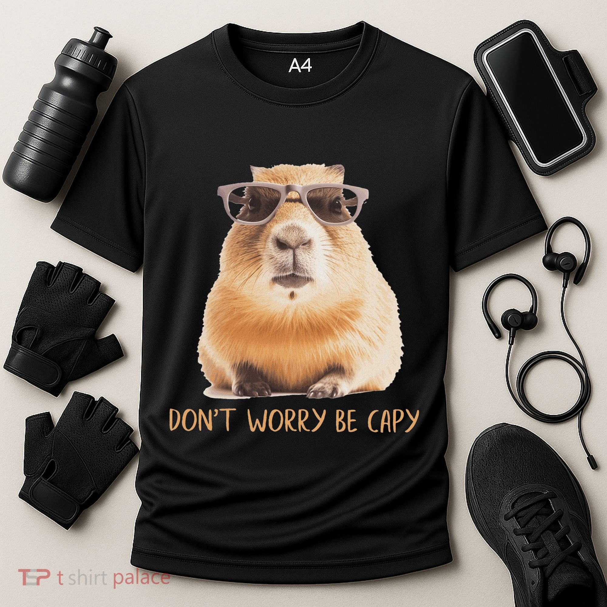 DonT Worry Be Capy Capybara Cooling Performance Crew T-Shirt