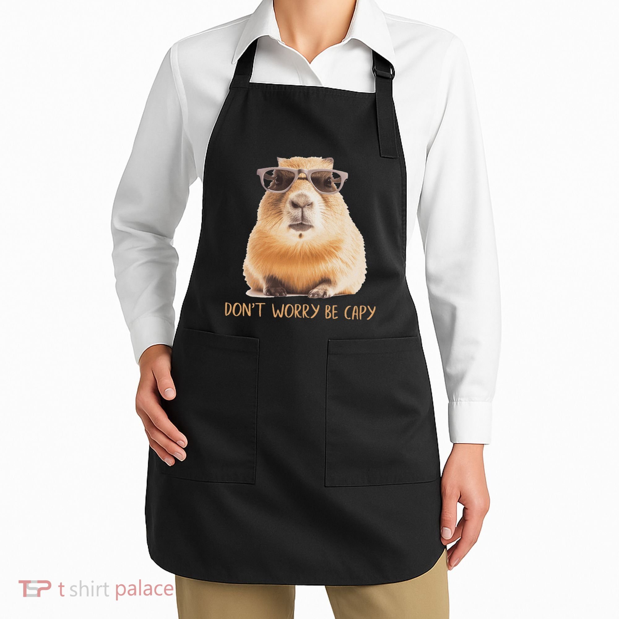DonT Worry Be Capy Capybara Apron