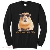 DonT Worry Be Capy Capybara Sweatshirt thumb 0