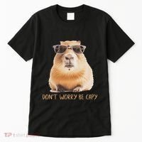 DonT Worry Be Capy Capybara Tall T-Shirt thumb 0