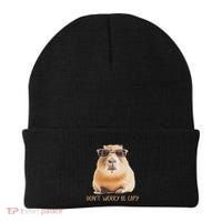 DonT Worry Be Capy Capybara Beanie thumb 0