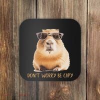 DonT Worry Be Capy Capybara Coaster thumb 0